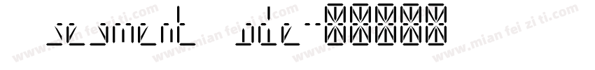 8 segment code字体转换
